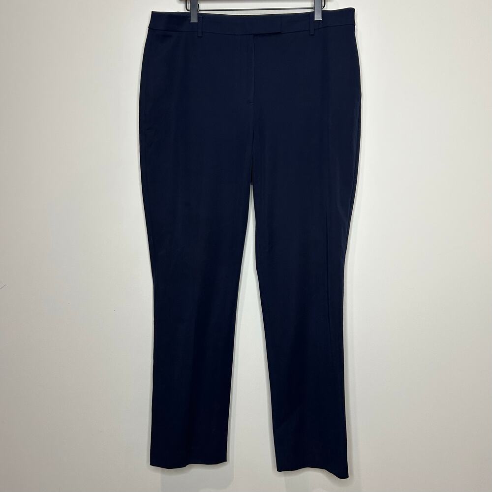Talbots Blue High-Waisted Straight Pant Size 14 Curvy 30" Inseam